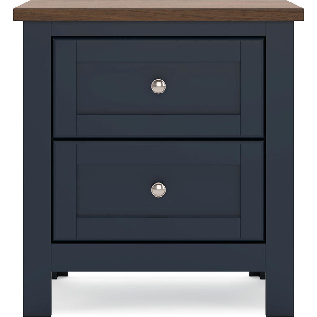 Landocken Nightstand - Blue/Brown