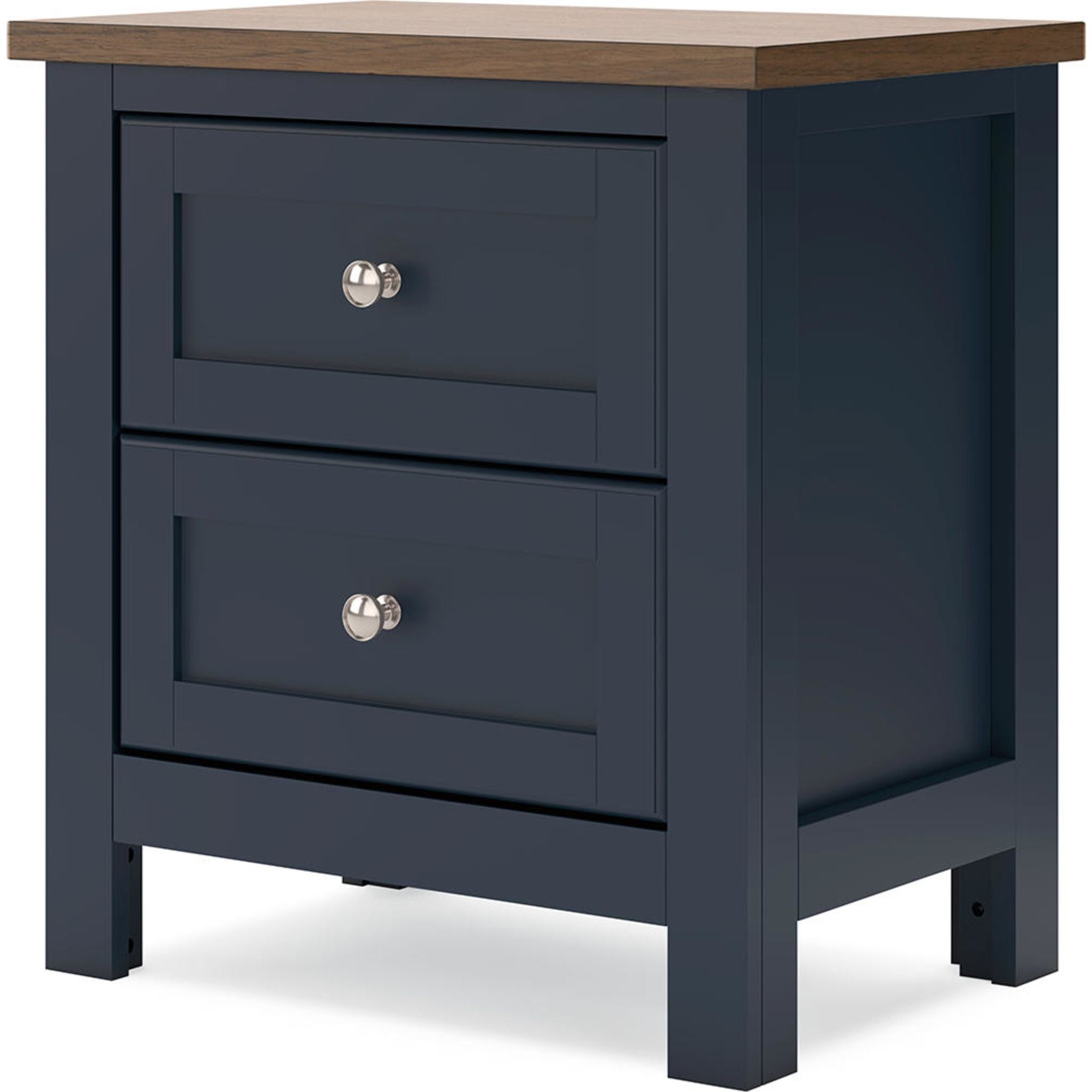 Landocken Nightstand - Blue/Brown