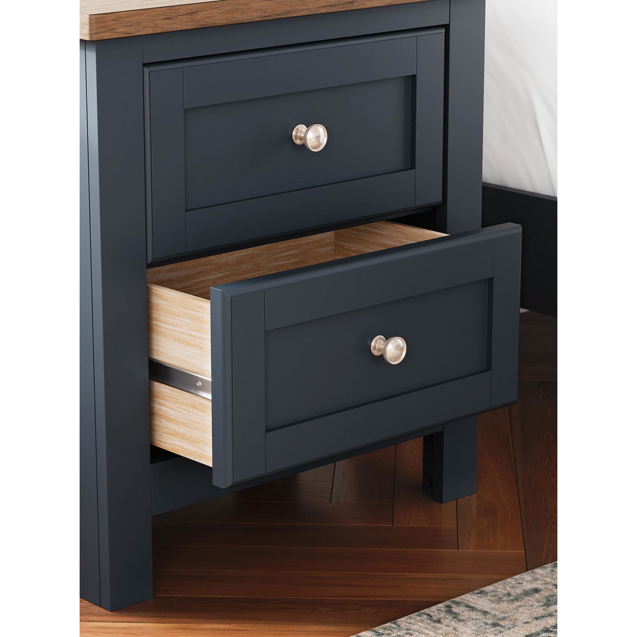 Landocken Nightstand - Blue/Brown