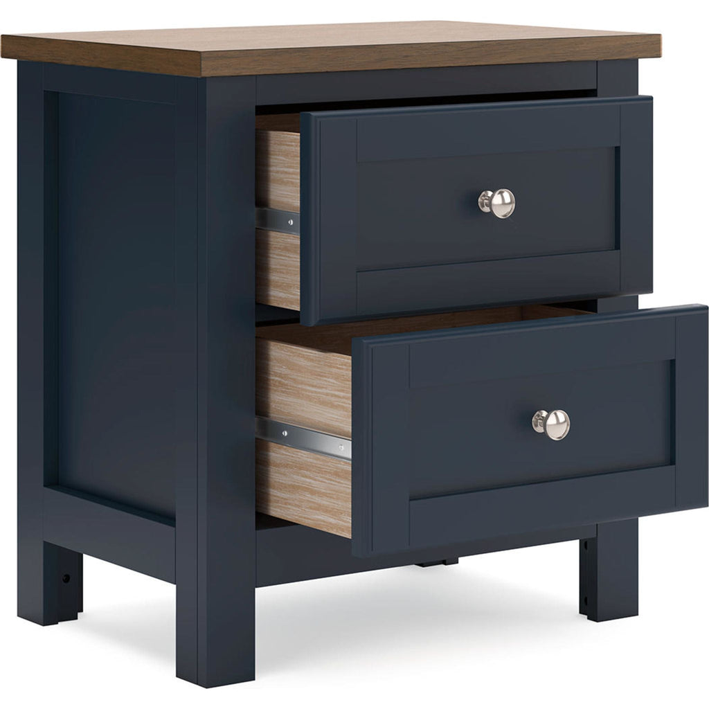 Landocken Nightstand - Blue/Brown