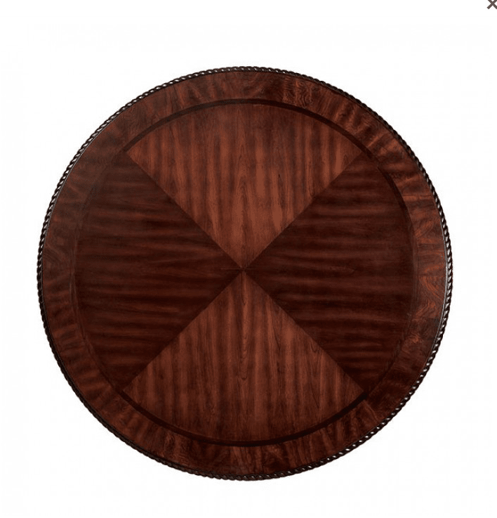 Bellagio Traditional Brown Cherry Single Pedestal Dining Set