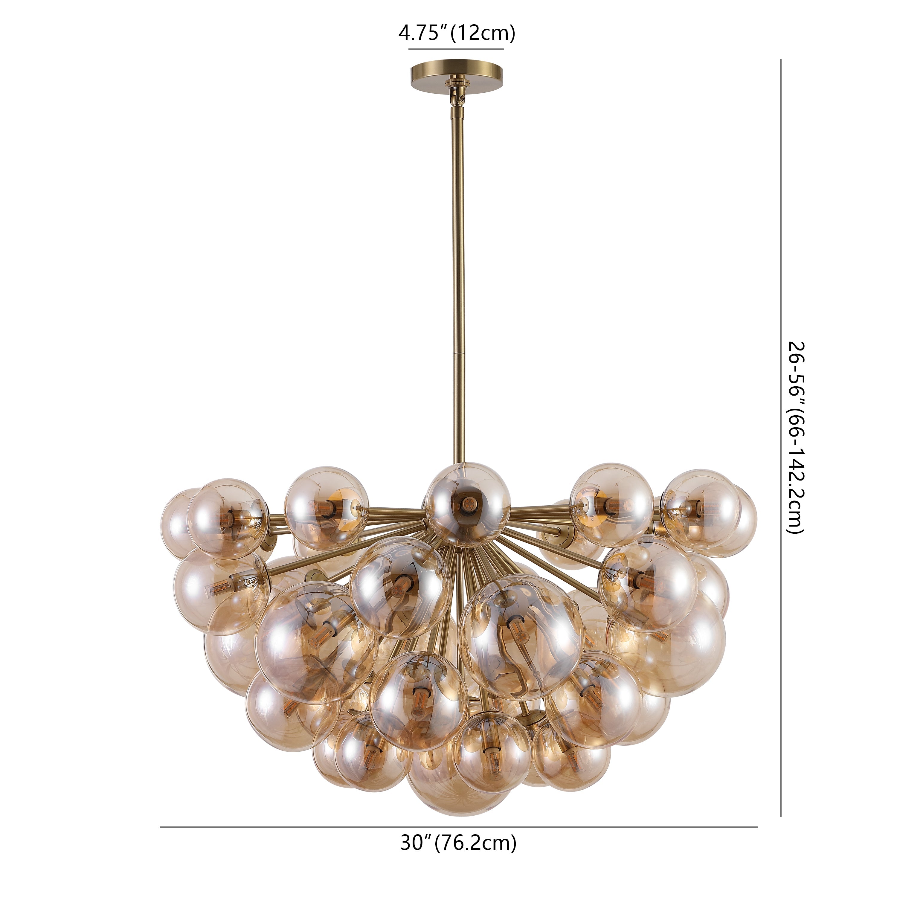 Raphaela Glass Globe Chandelier | Safavieh Couture – CTL1084