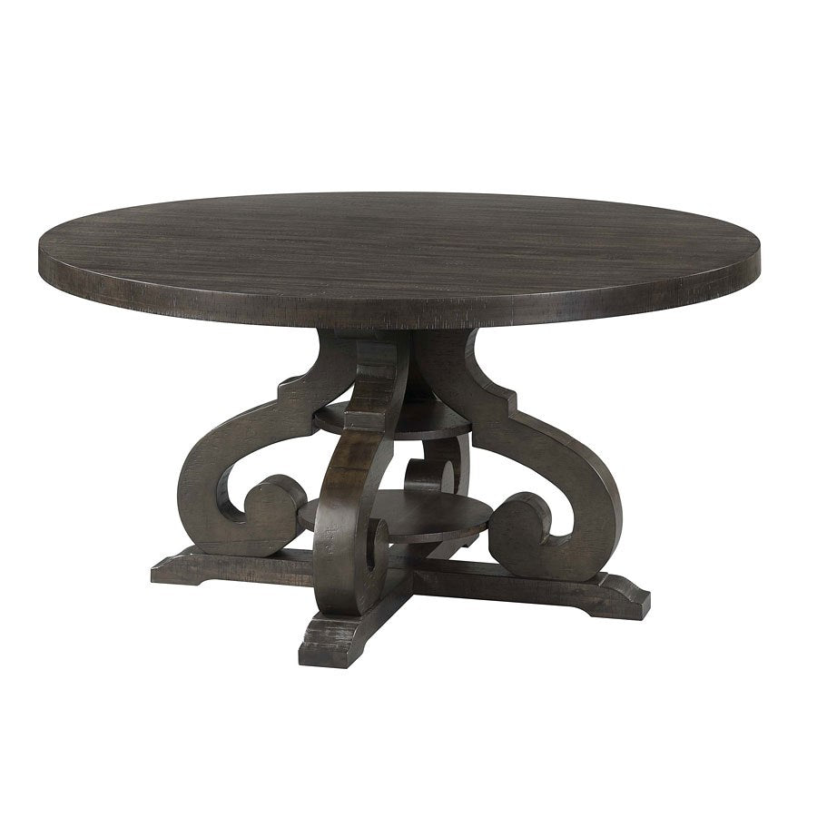 Stone Charcoal Round Dining Table