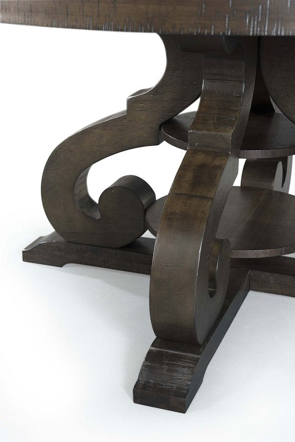 Stone Charcoal Round Dining Table