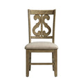 Stone Gray Swirl Back Side Chair  (x2)