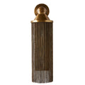 Vanko Wall Sconce in Vintage Brass – Art Deco Aztec-Inspired with Antique Brass Fringe (Copy)
