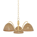 Katniss Chandelier - 3 Light - Aged Brass | Mitzi Lighting - H1081803-AGB
