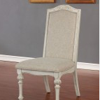 Arcadia Transitional Solid Wood Dining Set in Antique White