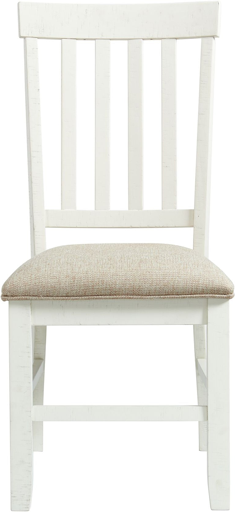 Stone White Slat Back Side Chair (x2)