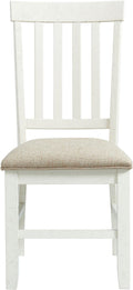 Stone White Slat Back Side Chair (x2)