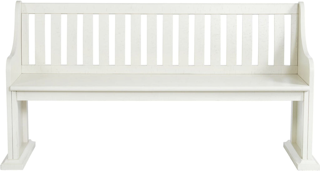 Stone White Bench