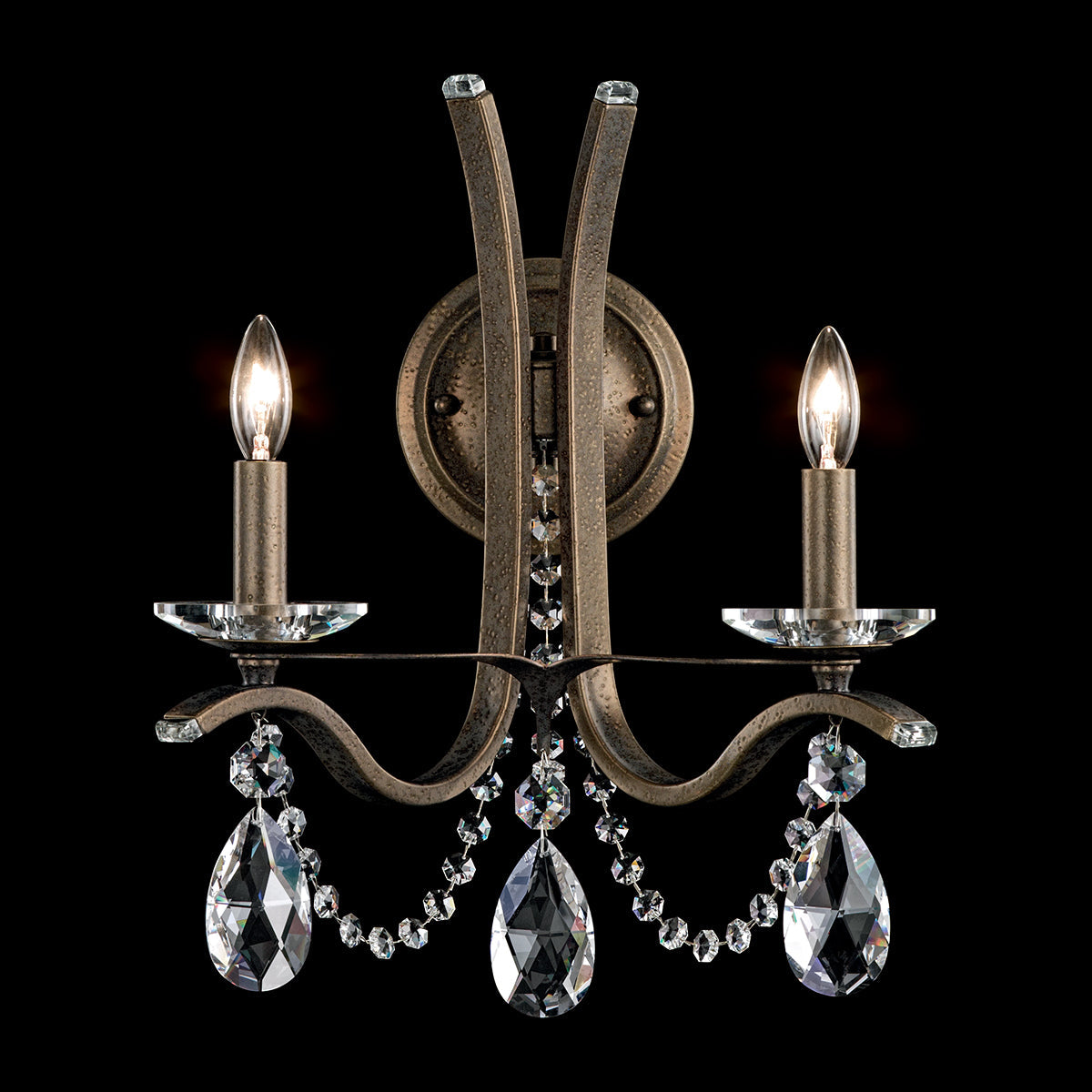 Schonbek Vesca 2 Light 16 Tall Wall Sconce with Heritage Crystals